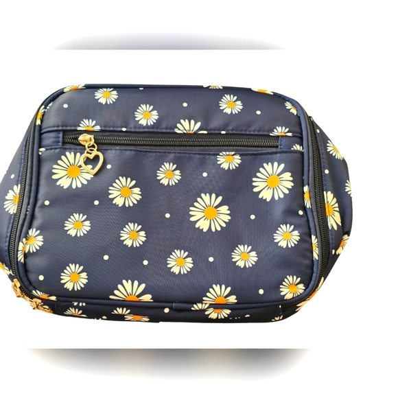 Daisy Printed Backpacks With Lunch Pack Pencil Case 3pcs, Lightweight Water Resi - Picture 7 of 8